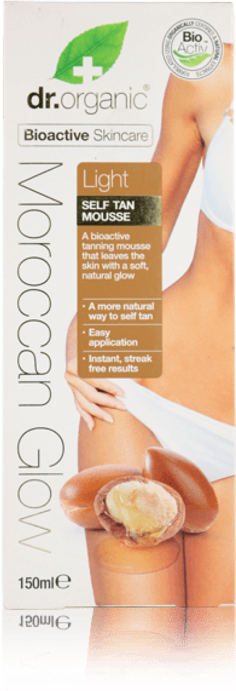 Free Png Download Dr Organic Moroccan Glow Light Self - Dr Organic (480x1426), Png Download
