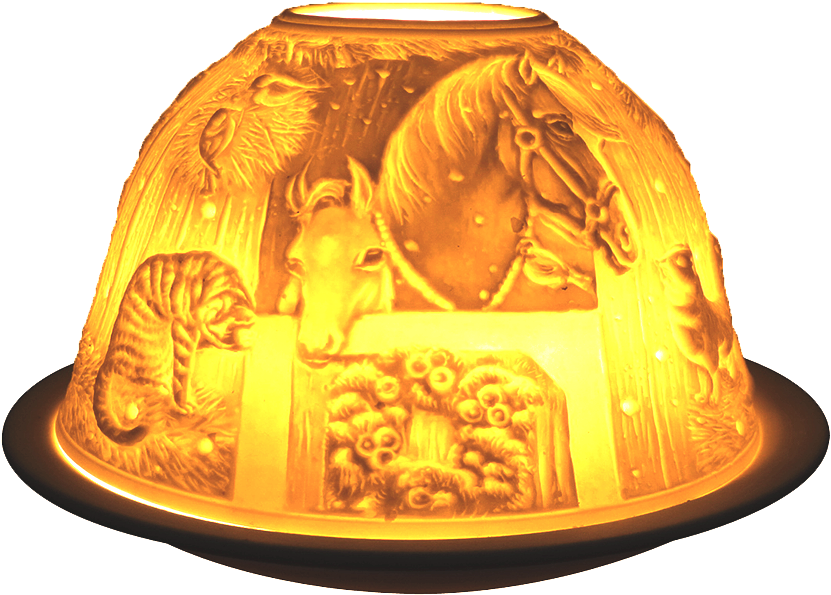 Christmas Barn Welink Light Glow - Lampshade (1080x1080), Png Download