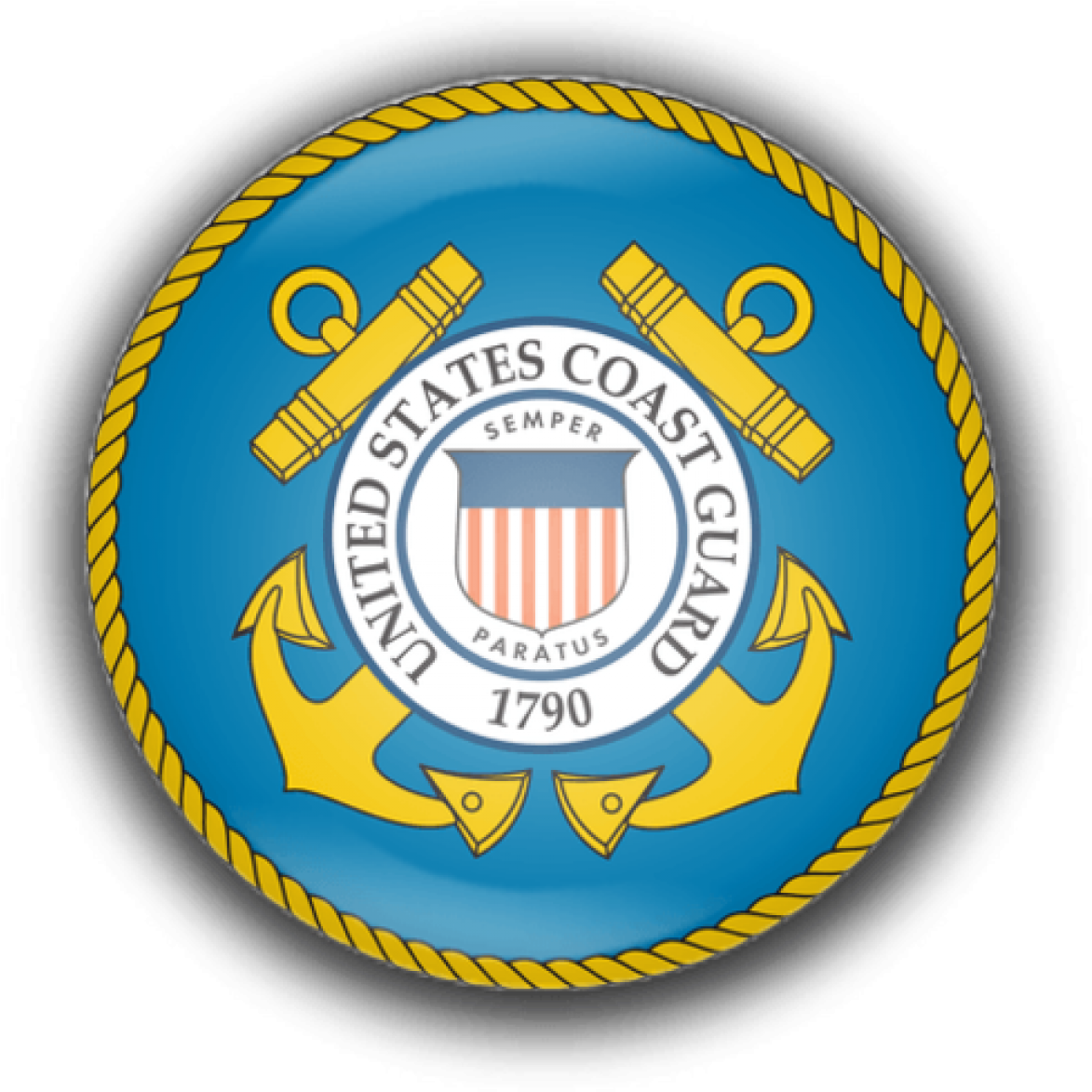 More Views - Coast Guard Logo (1200x1200), Png Download