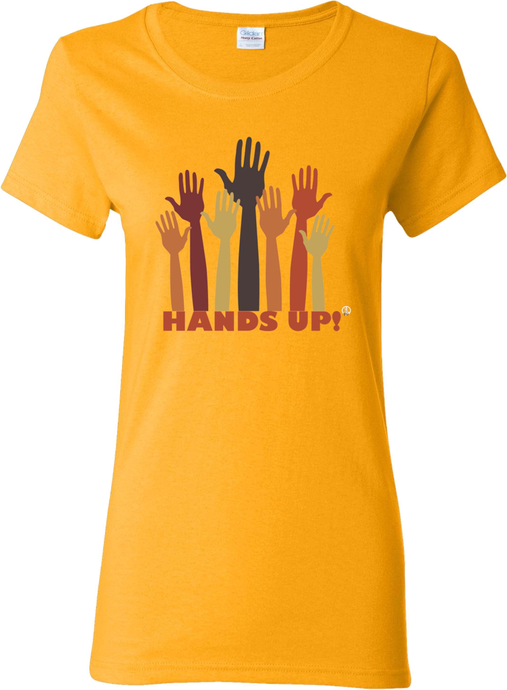 The Hands Up Pw2 Women's Gold T-shirt - Farmers Only Dot Com Logo (2400x3300), Png Download
