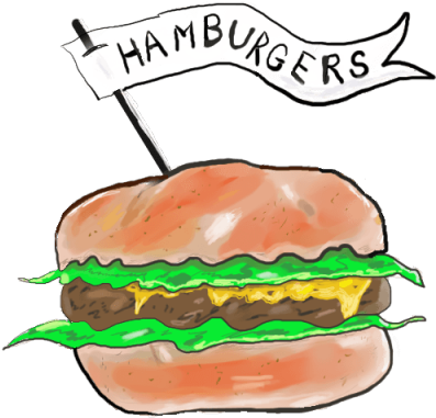 Hamburgers Clipart Hamburger Fry - Buffalo Burger (640x480), Png Download