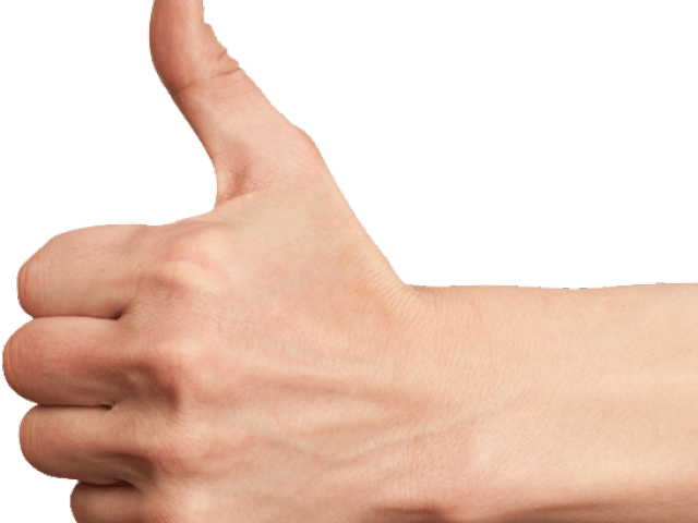 Thumbs Up Transparent Png - Thumb Up Hand Png (640x480), Png Download