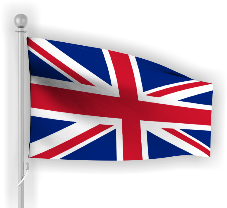 English Flag Png - Uk Flag Sticker (757x758), Png Download