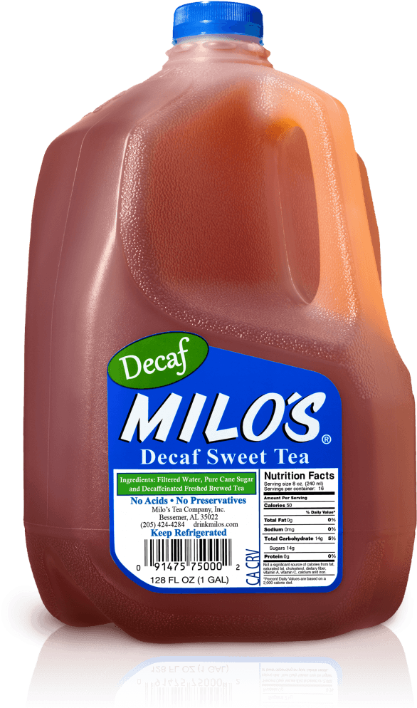 Milos Decaf Sweet Tea (635x1024), Png Download
