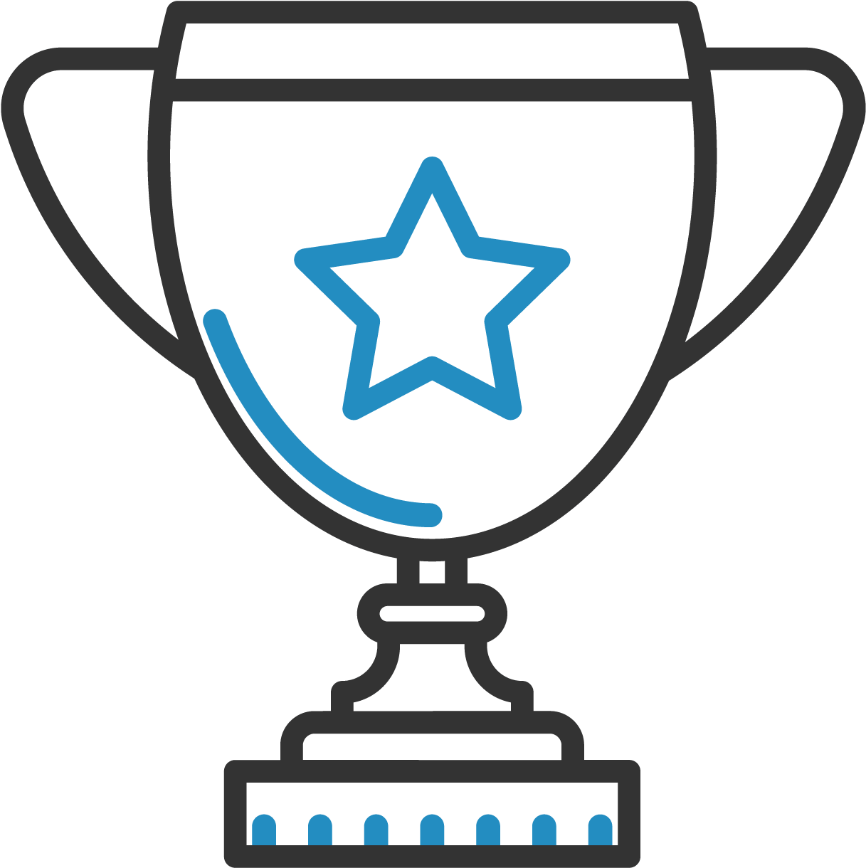 Win More Jobs - Outline Of A Prize Cup (1500x1501), Png Download