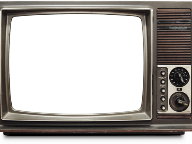 Television Png Transparent Images - Transparent Old Tv Overlay (640x480), Png Download