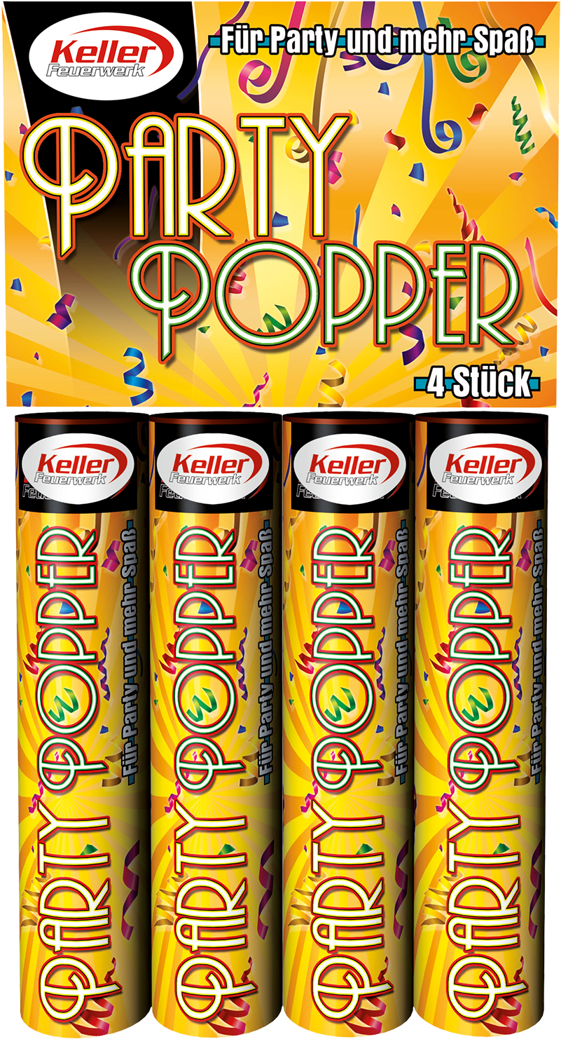 Party Popper - Keller Feuerwerk (1024x1481), Png Download