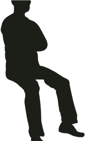 person sitting png silhouette