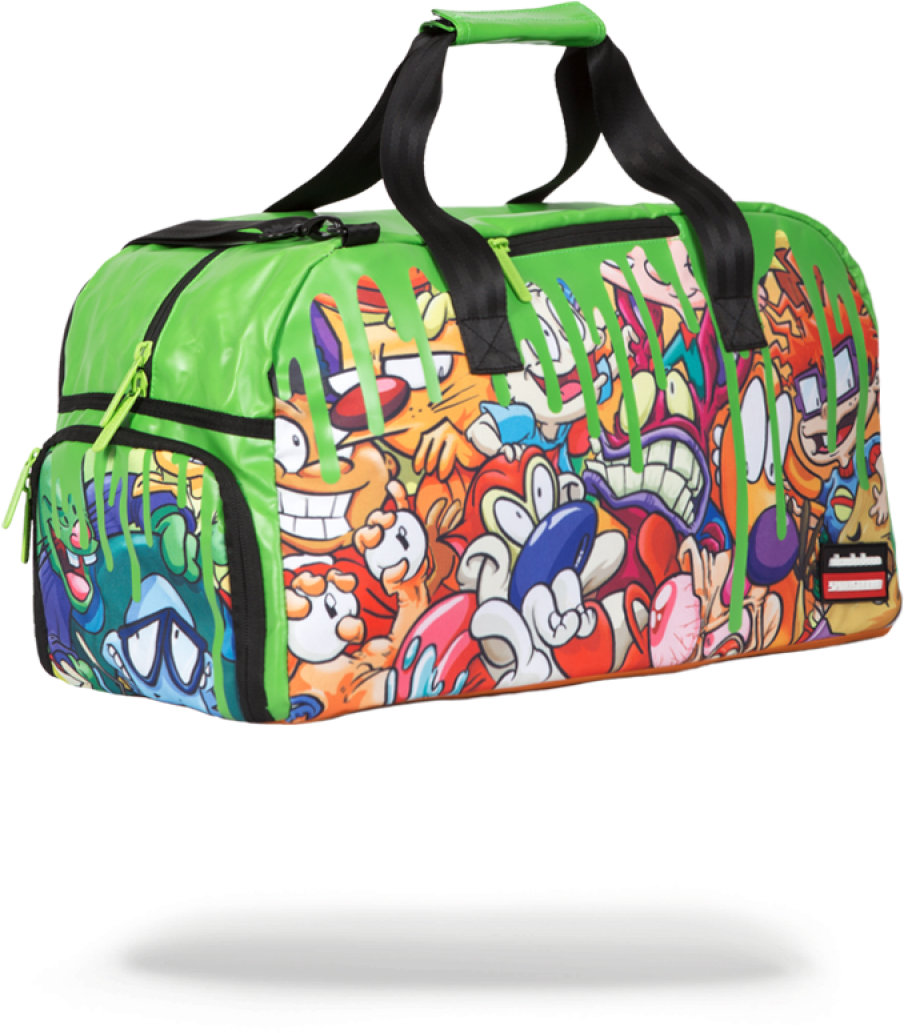 Nickelodeon 90's Slime Duffle - Sprayground Nickelodeon Duffle Bag (1280x1633), Png Download