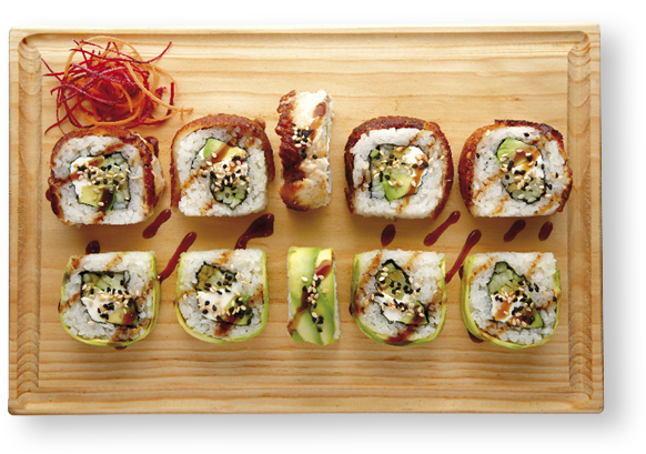 Aguacate & Anguila Roll - California Roll (800x800), Png Download