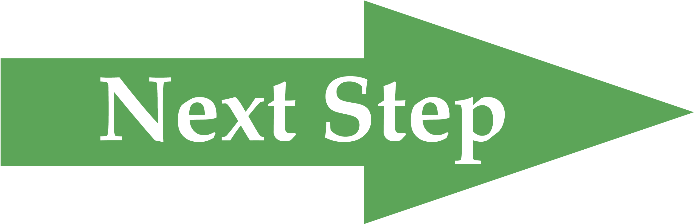 Introduction To Seel - Next Step Green Arrow (2300x800), Png Download