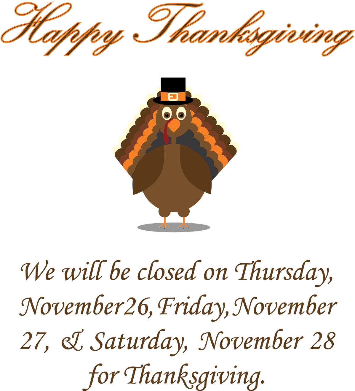 Holiday Hours The Juilliard Store - Holiday Hours Sign Thanksgiving (1237x1600), Png Download