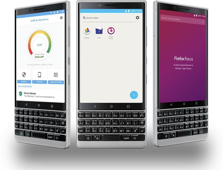 Dtek And Firefox Browser - Blackberry Key2 (875x840), Png Download