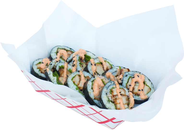 Karaage Sushi-roll - California Roll (767x600), Png Download