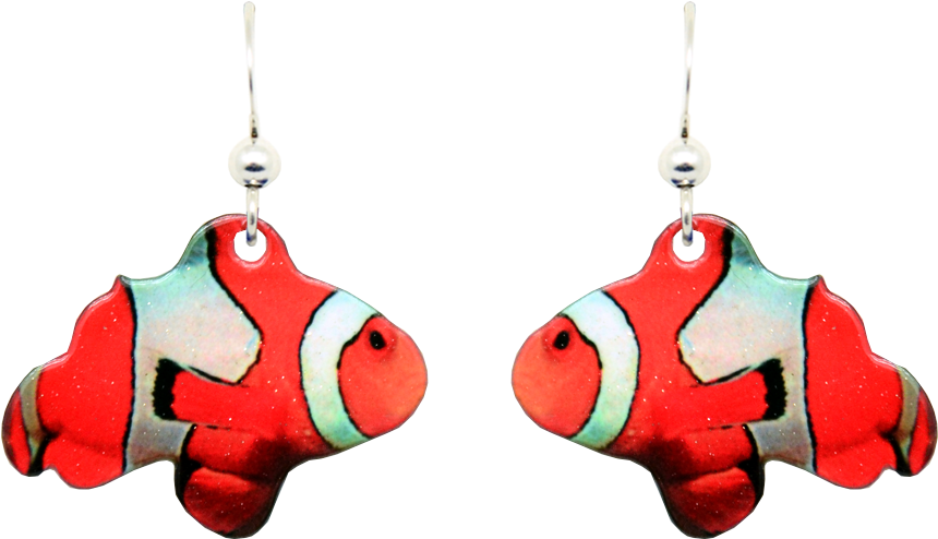Clown Fish - Earrings (1000x1000), Png Download