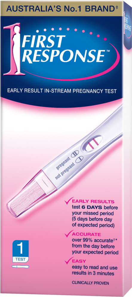 First Response In Stream Pregnancy 1 Test - First Response Early Detection Test (988x988), Png Download