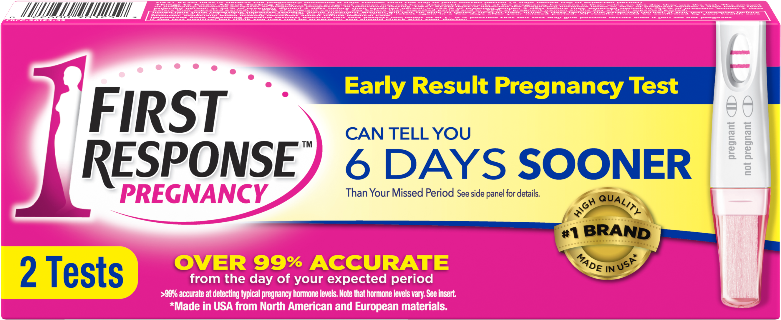 First Response Early Result Pregnancy Test, 2 Pack - Lilac (3000x3000), Png Download