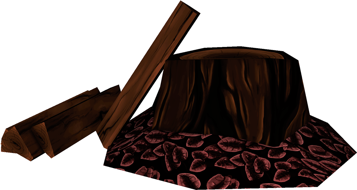 3d Tree Stump Model Created For Part Of A Battle Arena - Table (1920x1080), Png Download