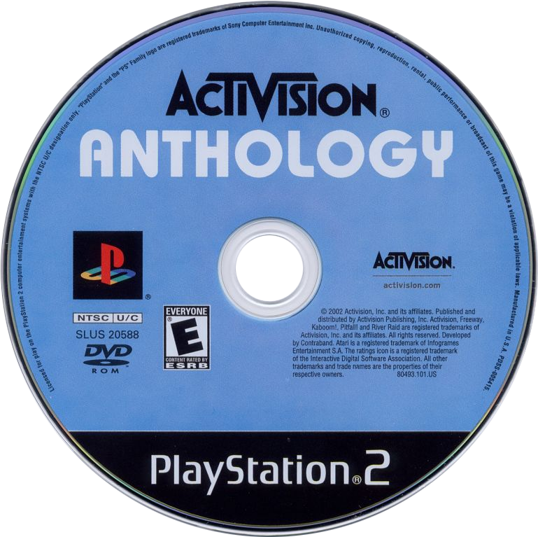 Activision Anthology - Atari Anthology Ps2 Disc (800x793), Png Download