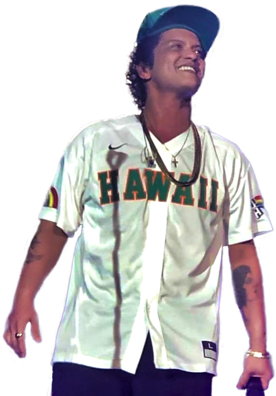 Bruno Mars Started Off As A Kid Doing Elvis Impressionations - Player (582x800), Png Download