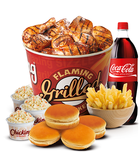 Bucket Combo @73 - Chicking Grilled Chicken Bucket (615x553), Png Download