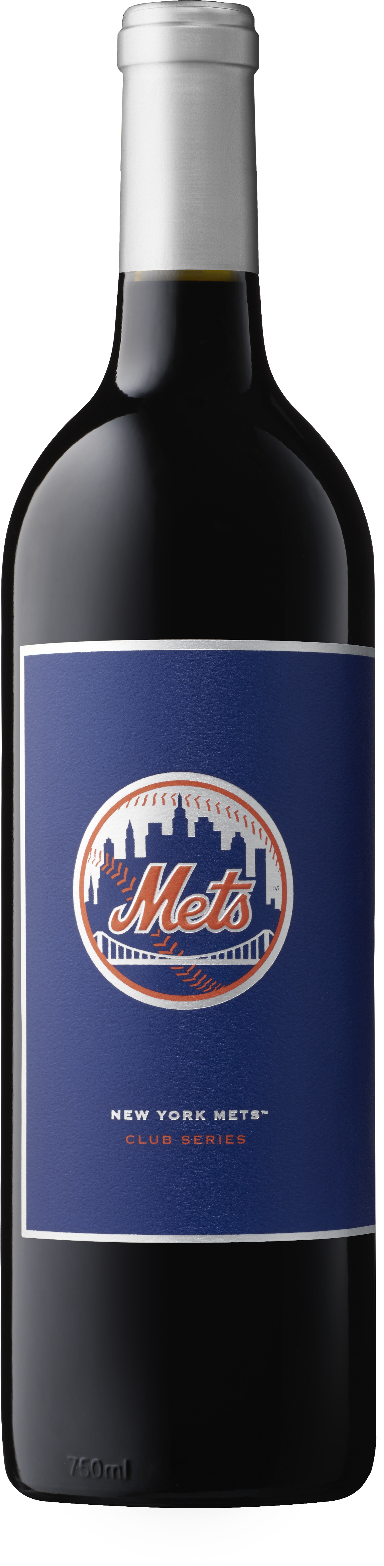 New York Metstm - Glass Bottle (1709x6300), Png Download