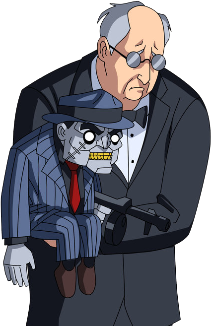 The Ventriloquist & Scarface - Ventriloquist Batman Arkham City (535x687), Png Download
