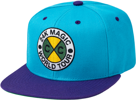 Bruno Mars 24k Cxc World Tour Snapback (600x600), Png Download