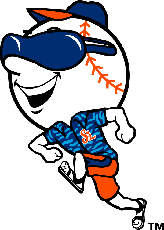 Mr Met On Vacation In Port St - St Lucie Mets Logo (537x750), Png Download