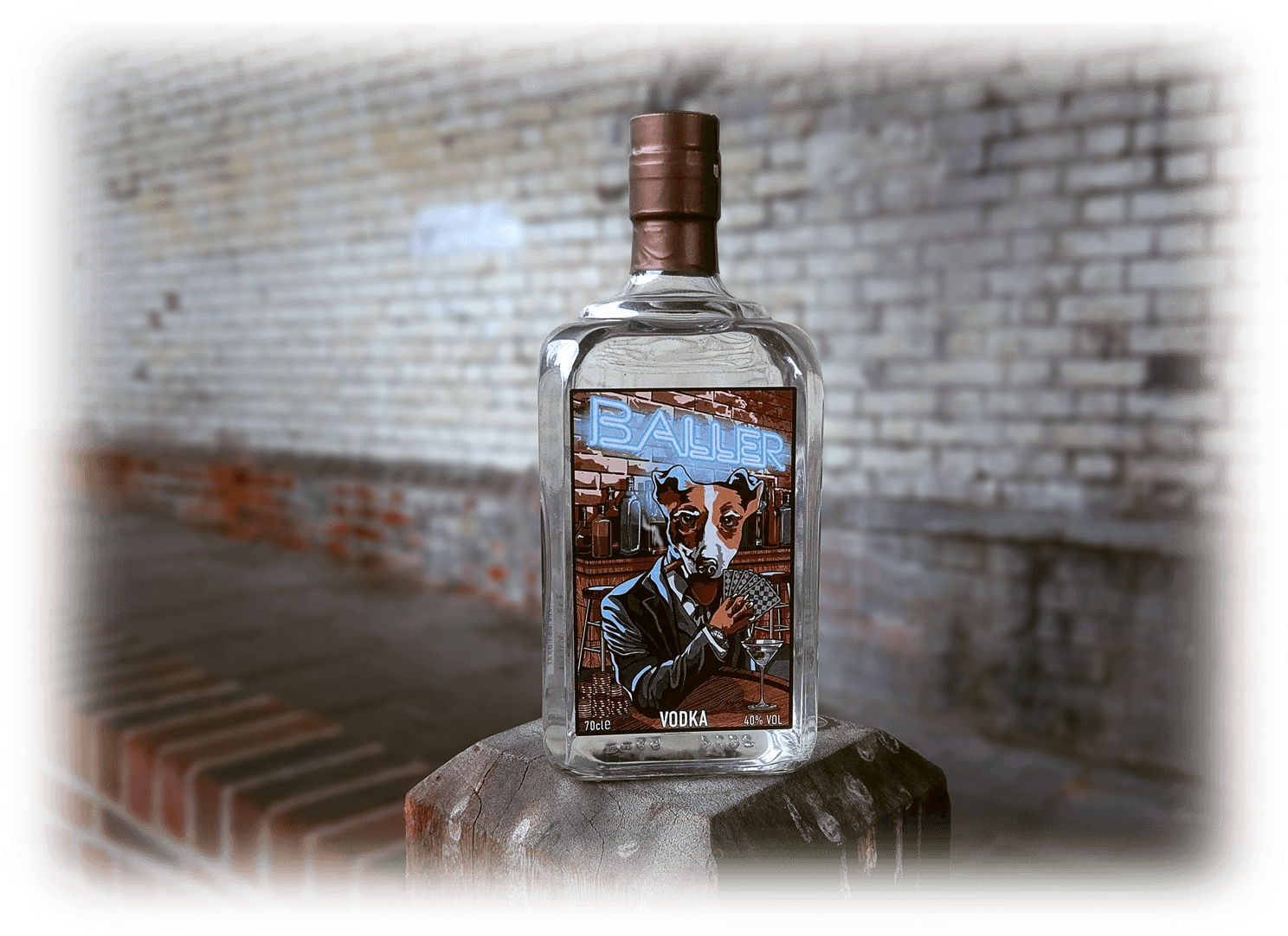 Baller - Glass Bottle (1500x1125), Png Download