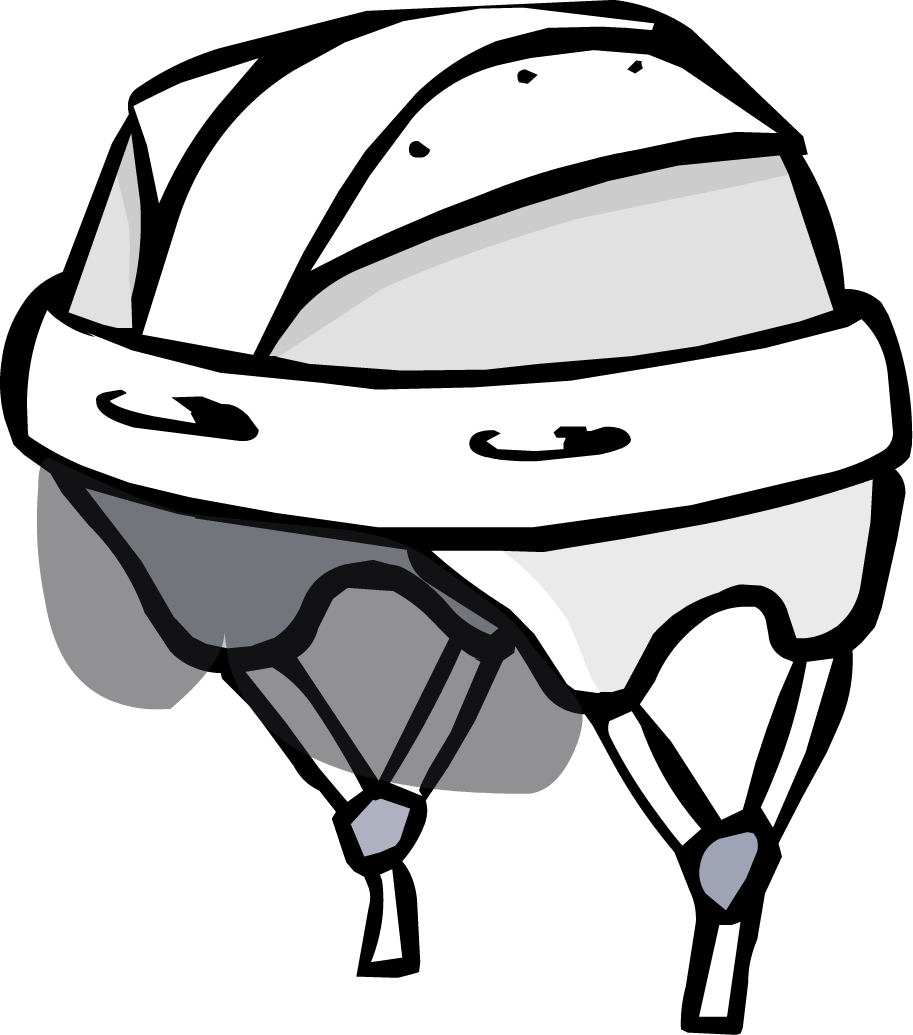Graphic Royalty Free Library Club Penguin Wiki Fandom - Hockey Helmet Clipart Png (913x1035), Png Download