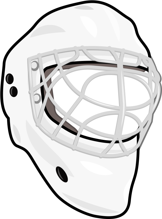 Goalie Mask Hockey Cage Sports Vector Illustration - Goaltender Mask (1200x900), Png Download