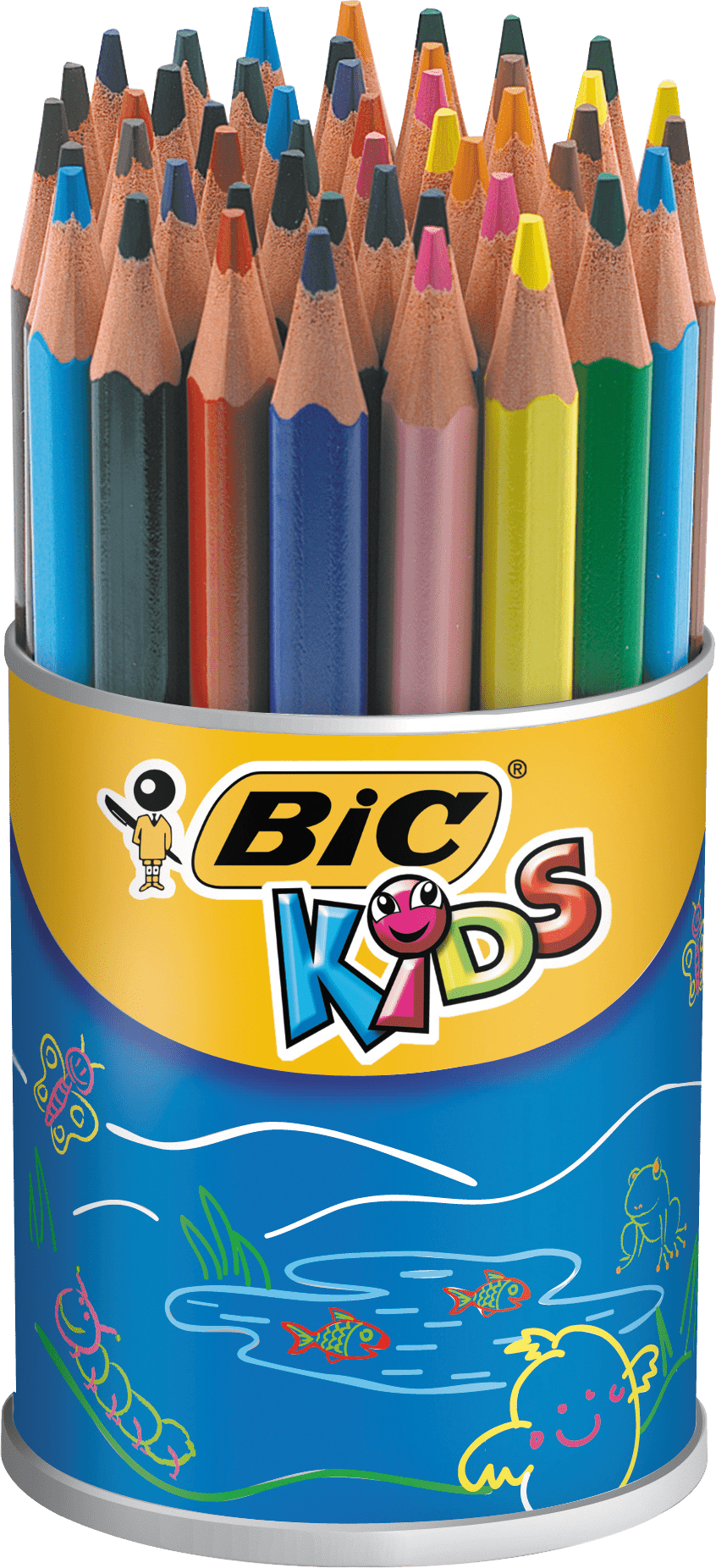 Imagenes De Lapiz Para Colorear Impresionante Dibujos - Bic (846x1852), Png Download