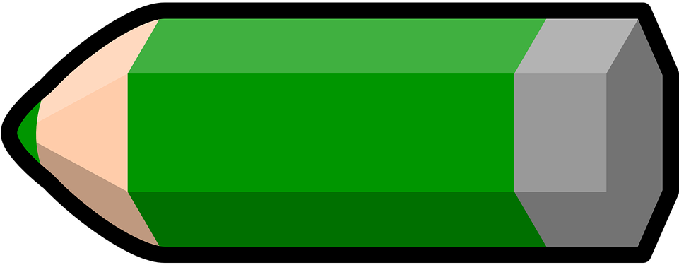 Crayon Clipart Paint - Cây Bút Chì Màu Xanh (960x480), Png Download