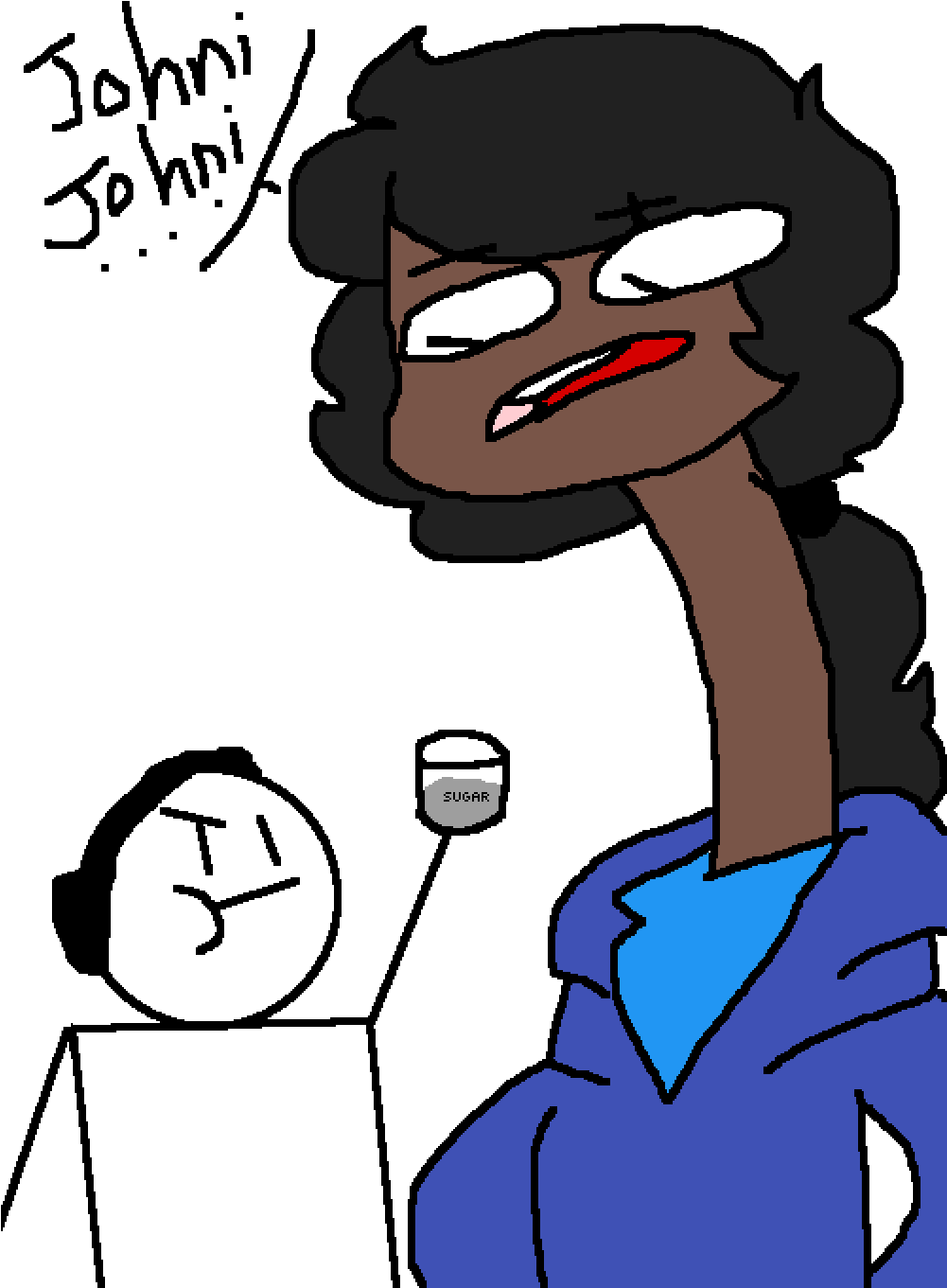 Omg Wat Do You Want Now Papa - Cartoon (1000x1400), Png Download