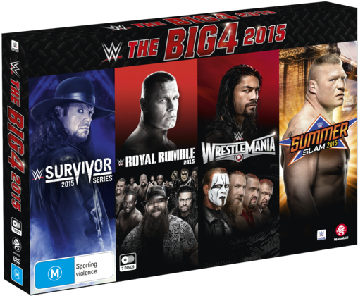 The Big 4 2015 - Big 4 2015 Dvd Wwe (516x724), Png Download