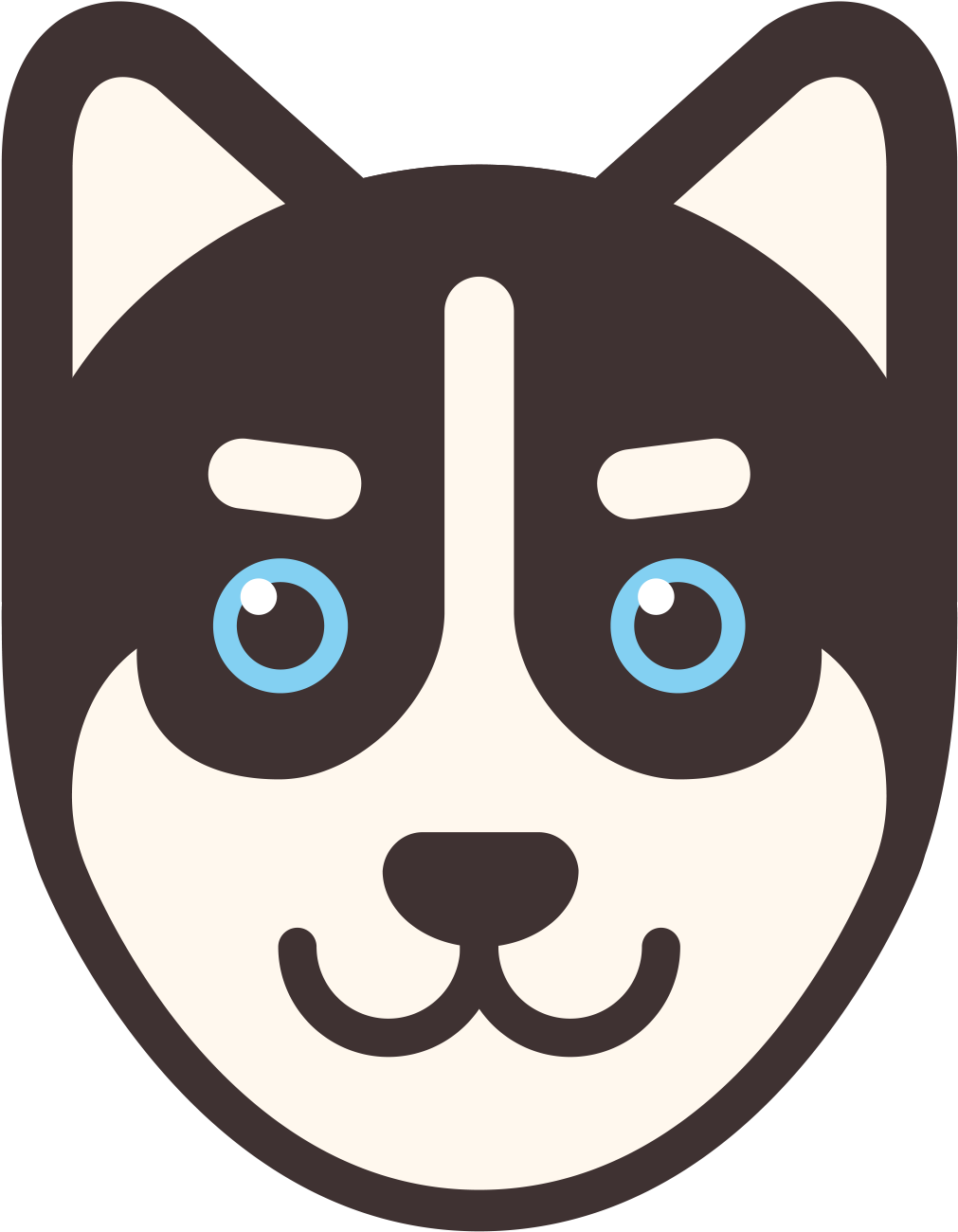 Lol - Omg - Cartoon Doberman Pinscher Face (1535x1535), Png Download
