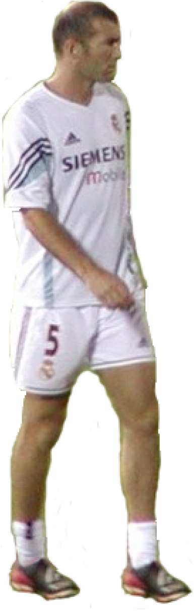 Zinedine Zidane - Zinedine Zidane Real Madrid (400x1222), Png Download