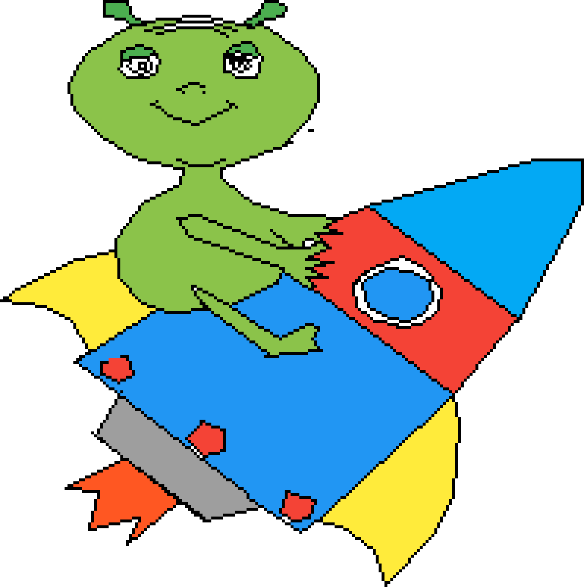 Omg Alien - Cartoon (1200x1200), Png Download