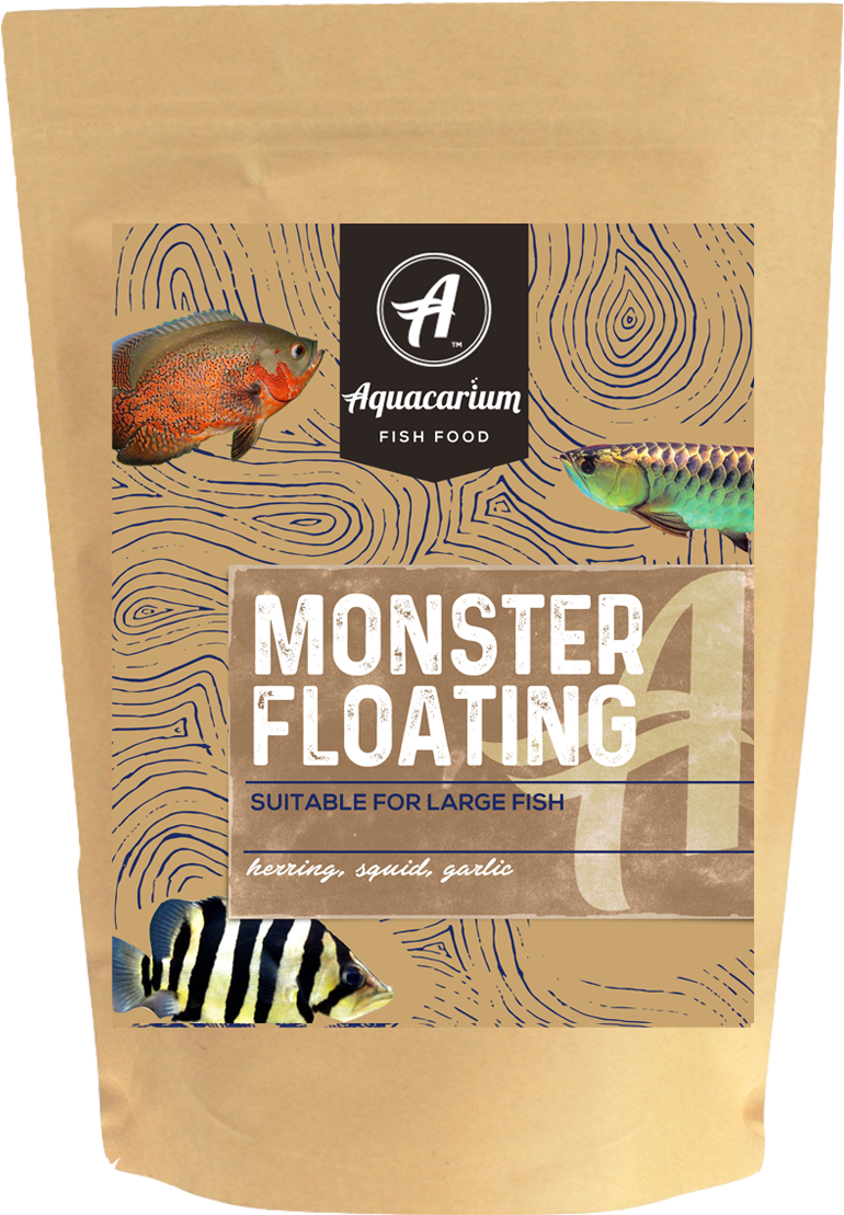 Monster Floating Pellets Fish Food - White Coffee (800x1200), Png Download