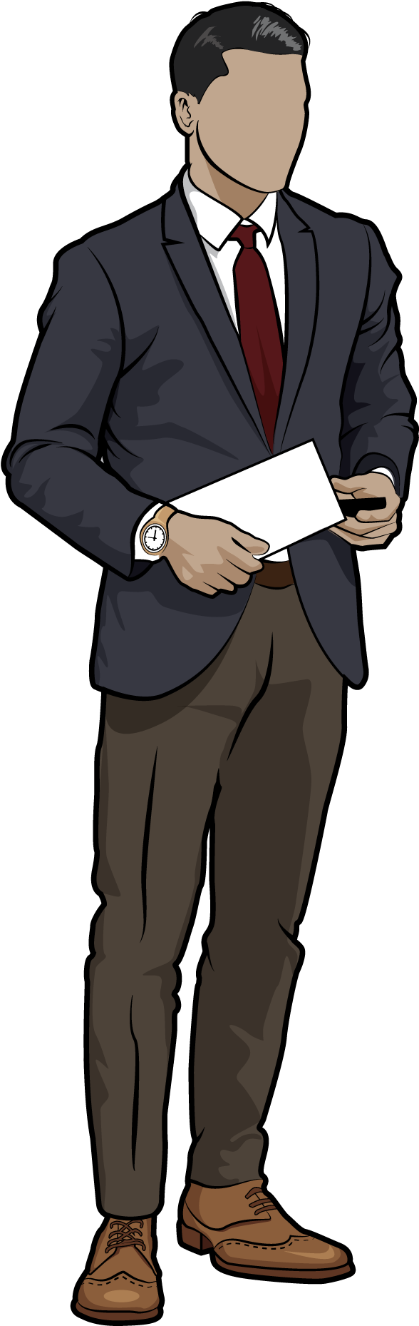 Chris Mineses/mashable, Lindsay Rothfeld Contributed - Gentleman (639x1902), Png Download