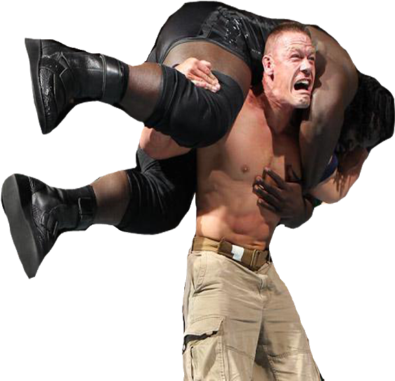 Wwe Renders John Cena Mark Henry Money In Bank (620x591), Png Download