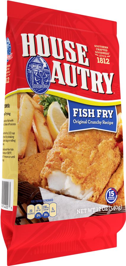 Fish Fry Png - House Autry Seasoned Fry Mix (534x900), Png Download