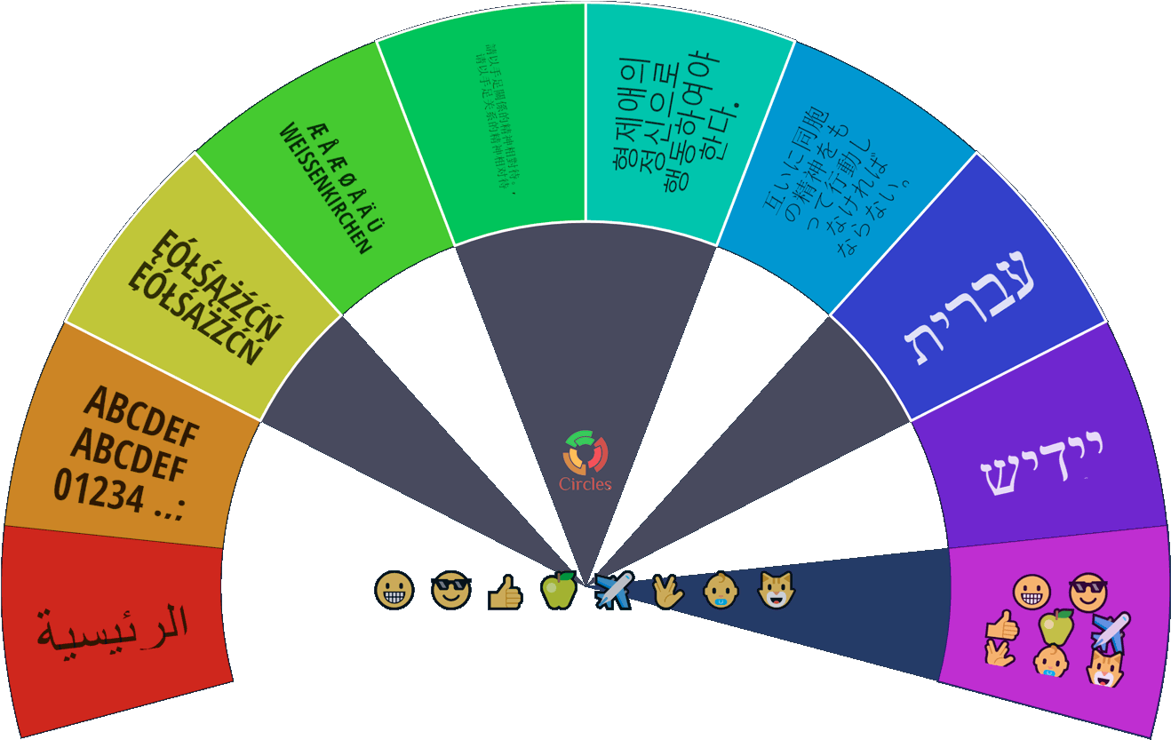 Multilingual And Emoji-friendly - Pfeil Nach Unten (1440x900), Png Download