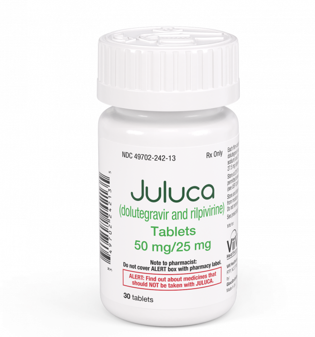 Fda Approves Juluca, The First Two-drug Hiv Regimen - Prescription Drug (632x676), Png Download