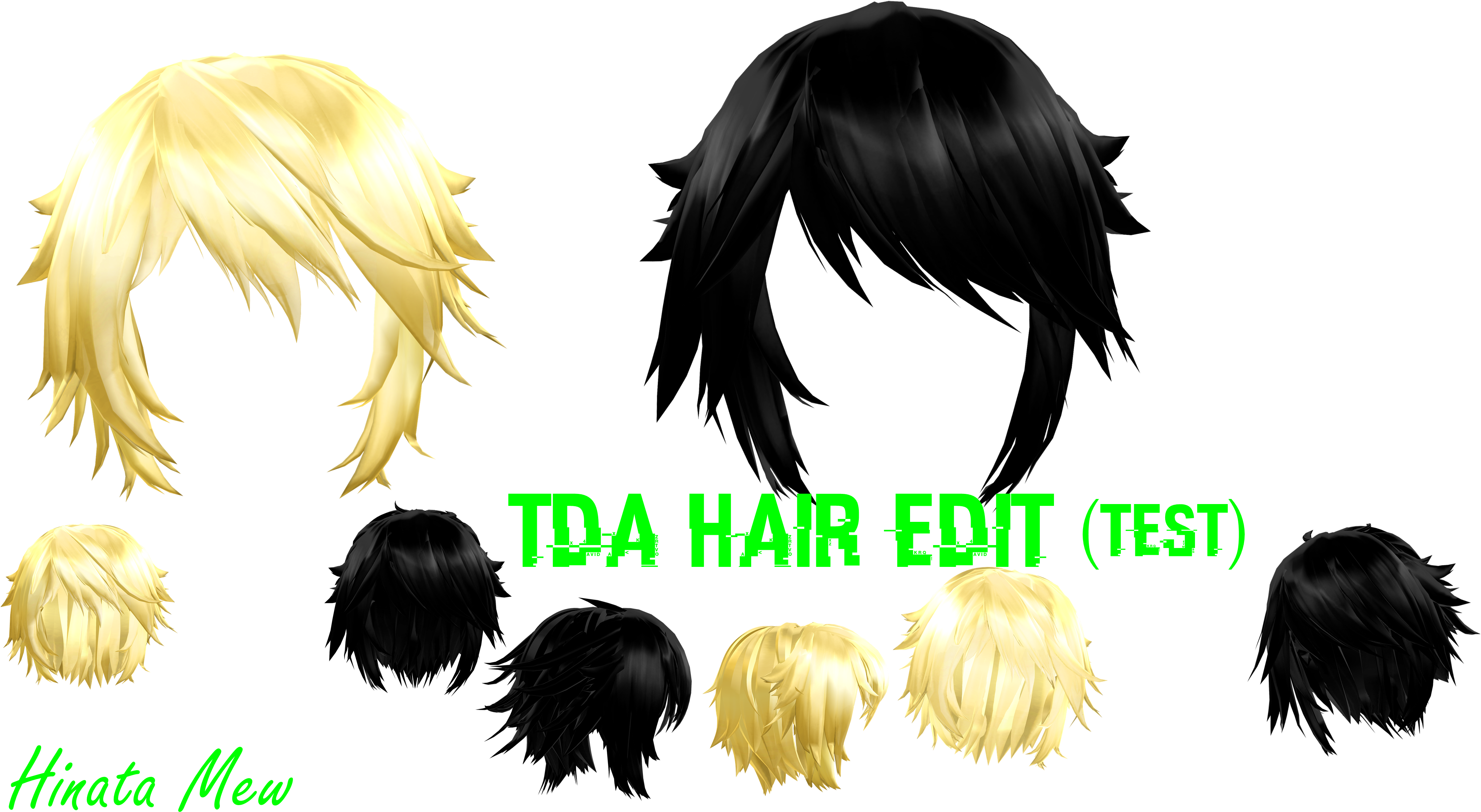 Mmd Tda Male Hair (4096x2304), Png Download