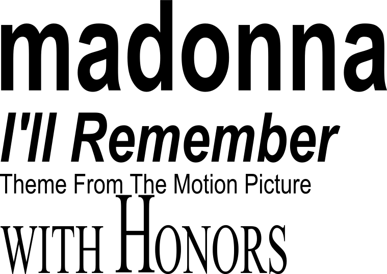 Illremember Madonna Single Logo - Printing (759x539), Png Download