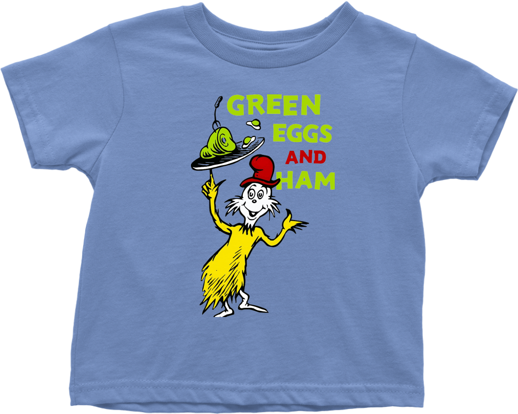 Green Eggs And Ham Shirt Toddler Dr Seuss - T-shirt (1024x1024), Png Download