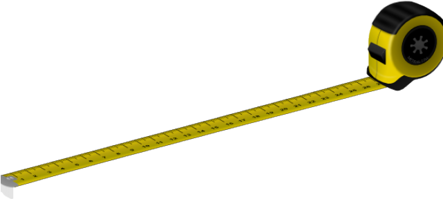 Construction Clipart Tape Measure - Tape Measure Transparent Gif (640x480), Png Download