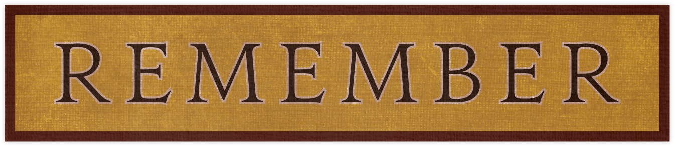 Fds Worn Tag Remember - Plywood (1346x293), Png Download